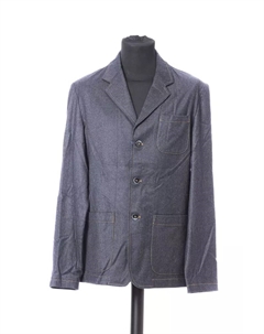 Синий шерстяной мужской пиджак Jacob cohen