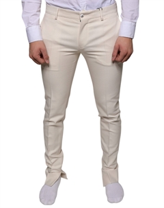 Узкие брюки из шерсти цвета чинос цвета белого Dolce&gabbana