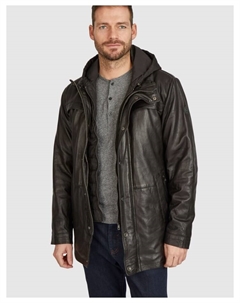 Кожаная куртка, черный Bugatti