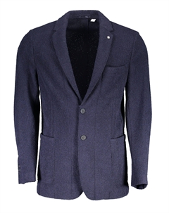 Синяя шерстяная мужская куртка Gant