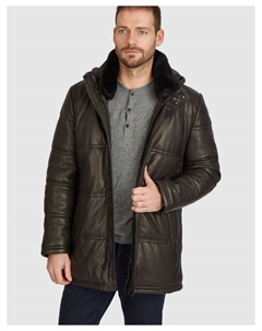 Кожаная куртка, темно-коричневый Bugatti