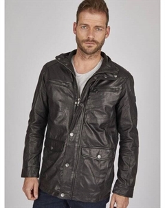 Кожаная куртка будавид, черный Bugatti