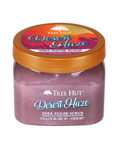 Слегка дымчатый цветочный скраб для тела sugar scrub desert haze, вес 510 гр. Tree hut