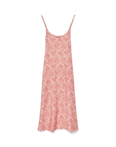 Платье с принтом на тонких бретелях розовый Vero moda