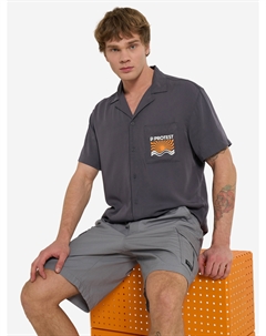 Рубашка с коротким рукавом мужская, Серый Protest