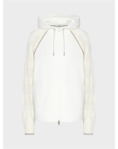 Куртка спортивная с вязанными рукавами, кремовая Panicale