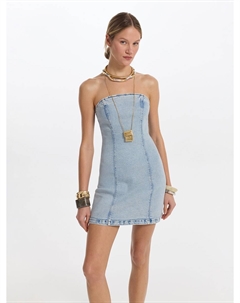 Джинсовое платье-бандо Love republic