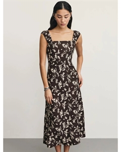 Сарафан из фактурной вискозы с принтом Zarina