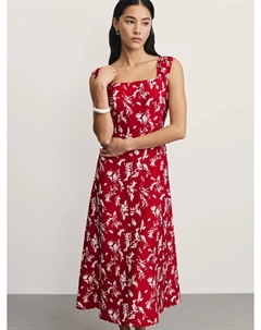 Сарафан из фактурной вискозы с принтом Zarina