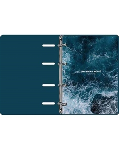 Тетрадь общая Ocean, 155 х 212 мм, клетка, кольцевой механизм, картон, 80 листов, пучина Be smart