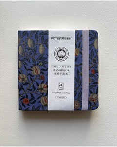 Мини-скетчбук для акварели 12х12 см 24 л 300 г 5 Potentate