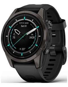 Смарт-часы Garmin Epix Pro (Gen 2) Sapphire, титановый, угольно-серый, 42 мм