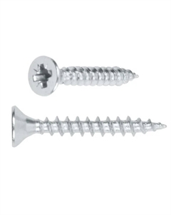 Шуруп универсальный SMP1-42605-400, 2.5х25 мм белый цинк (400 шт в пласт. конт.) Starfix