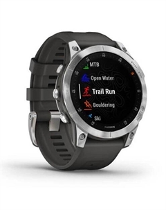 Смарт-часы Garmin Epix gen.2, 1.3" Amoled, серебристый/темно-серый (010-02582-01)