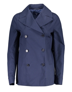 Синяя хлопковая женская куртка Gant