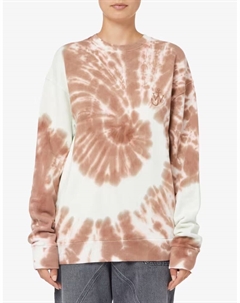 Толстовка с изображением кота тай-дай, коричневый Jw anderson