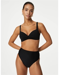 Плавки бикини с высокой талией, черный Marks & spencer