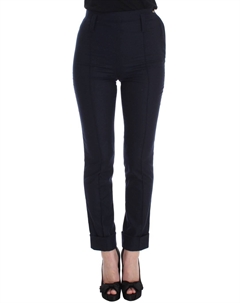 Элегантные облегающие брюки из смеси шерсти, синий Ermanno scervino