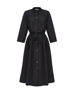 Хлопковое платье свободного кроя, черный Tory burch