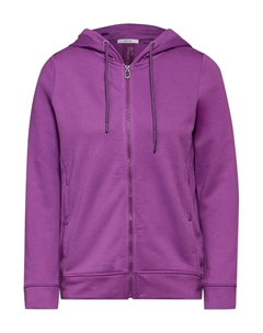 Толстовка с капюшоном на молнии Zip-Up Hoodie, фиолетовый Cecil