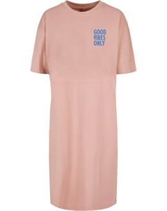 Платье-рубашка "Женское женское платье-футболка большого размера с разрезом Good Vibes Only" (1 шт.), цвет Duskrose Merchcode