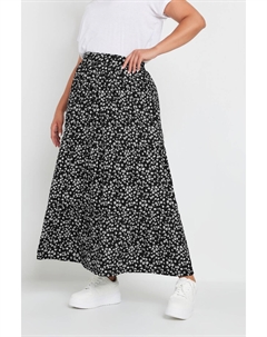 Фактурная юбка макси, черный Yours curve