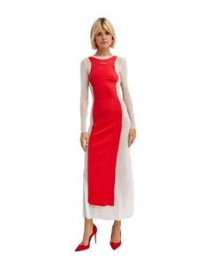 И платье миди, красный Jean paul gaultier