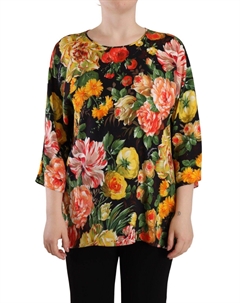 Изысканная разноцветная блузка с рукавами до локтя Dolce&gabbana