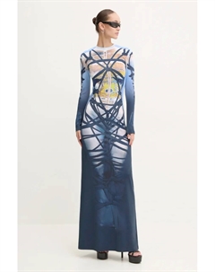 ПЛАТЬЕ С ДЛИННЫМ РУКАВОМ BONDAGE С ПРИНТОМ платье, синий Y / project