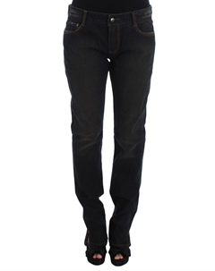 Шикарные хлопковые джинсы-бойфренды - синие Ermanno scervino