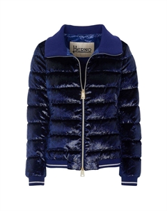 Синяя женская куртка из полиэстера Herno