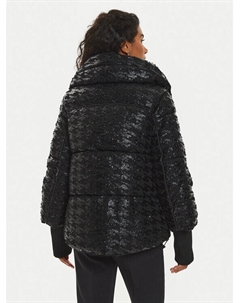 Пуховик стандартного кроя, черный Guess