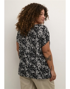 Блуза Ami Stanley, черно-белая змея с рисунком Kaffe curve