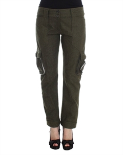 Шикарные зеленые брюки-карго для непринужденного стиля Ermanno scervino