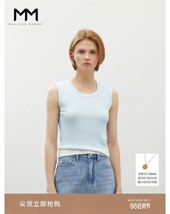 Трикотажный жилет, светло-голубой Mai meng