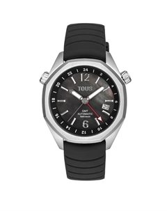 Женские аналоговые часы Now с черным силиконовым ремешком, черный Tous