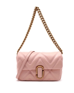 Сумка через плечо THE QUILTED J MARC, роза Marc jacobs