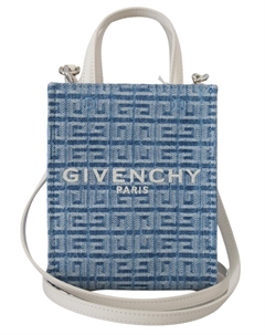 Шикарная светло-голубая хлопковая мини-сумка Givenchy