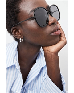 Большие поляризационные солнцезащитные очки овальной формы, черный Next