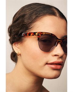 Солнцезащитные очки в оправе Clubmaster, коричневый Next