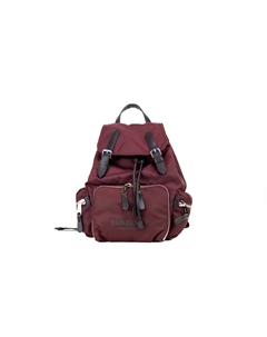 Средний бордовый рюкзак Econyl Nylon с завязками на шнурке Burberry