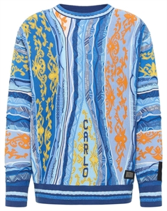 Пуловер, синий Carlo colucci