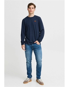 Топ с длинными рукавами, синий Blend