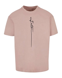 Футболка "Мужская футболка большого размера Faith Heavy Oversized", цвет Duskrose Merchcode