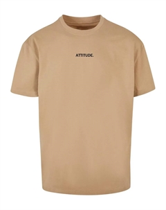 Футболка "Мужская футболка большого размера Attitude ", бежевый Merchcode