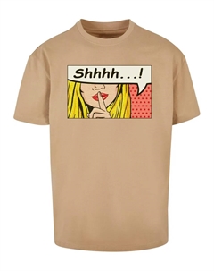 Футболка "Мужская футболка оверсайз Silent Sign Comic Heavy " ", бежевый Merchcode