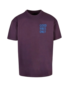 Футболка "Мужская футболка Good Vibes Only Heavy Oversized ", цвет Purplenight Merchcode