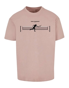 Футболка "Мужская теннисная футболка большого размера Round 1", цвет Duskrose Merchcode