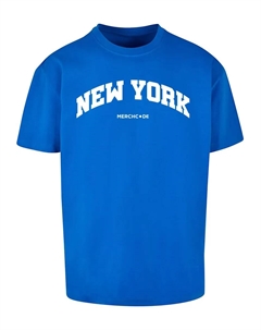 Футболка " Men's New York Wording - Heavy Oversize Tee", синий Merchcode