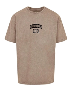 Футболка "Мужская футболка большого размера с случайной промывкой кислотой " ", хаки Merchcode